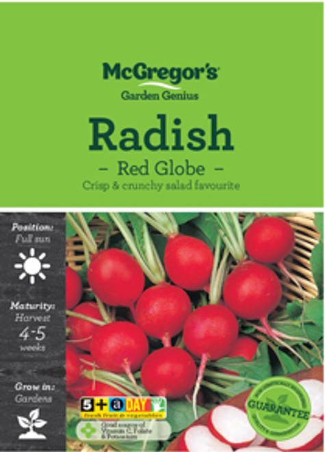 Mcgregors Radish Red Globe Vege Seed