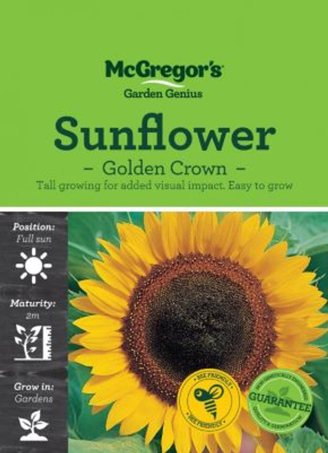 Mcgregors Sunflower Golden Crown Flower Seed