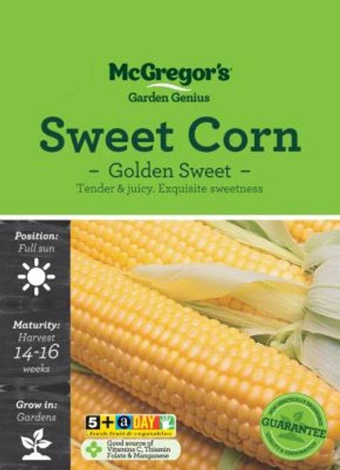 Mcgregors Sweet Corn Golden Sweet Vege Seed