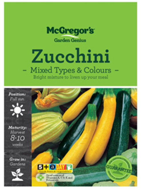 Mcgregors Zucchini Mix Vege Seed