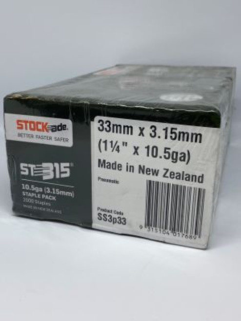 Stockade 33 X 3.15 Staples (2000/Box)