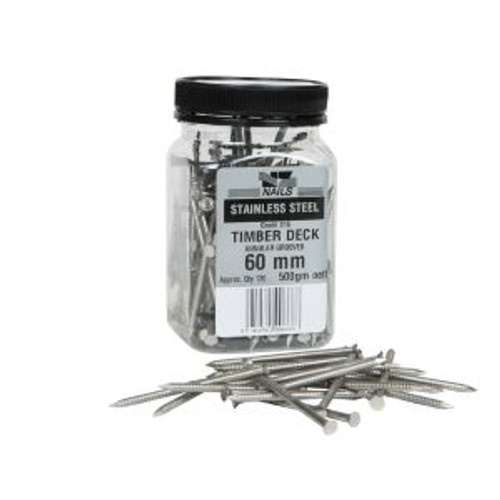 S/Steel Nails 60 X 3.15 Ag Deck  500G