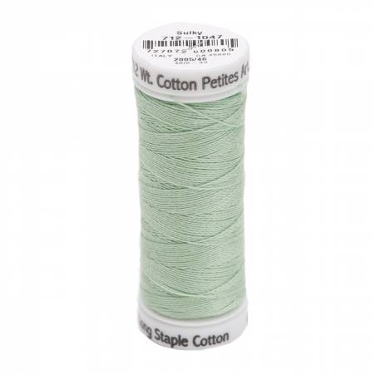 Sulky GREEN Cotton Petites, Sulky 12 WT Cotton Thread, Machine