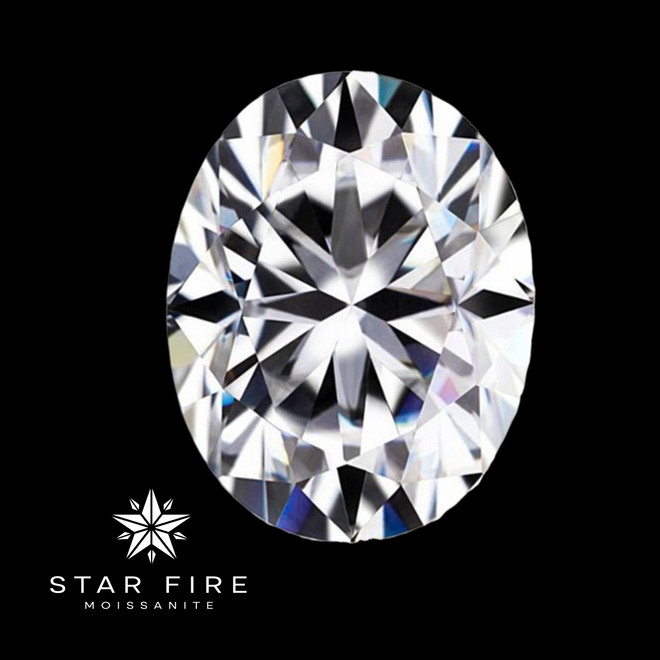 Oval Cut Moissanite Loose Single Stones 0.30 to 10-Carat Sizes