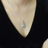 11 Carat tw Moissanite Pendant 18" Necklace in Sterling Silver