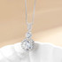 11 Carat tw Moissanite Pendant 18" Necklace in Sterling Silver