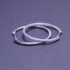 7/8-Carats tw Moissanite 30mm Round Hoop Earrings in Sterling Silver