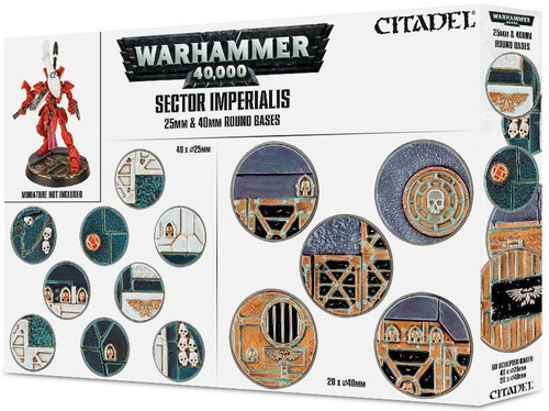 Warhammer 40000 - Sector Imperialis 25 & 40 MM Round Bases