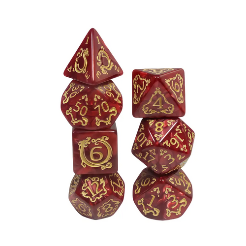 7 Die Set - Dragon Red 7 Die Set - Dragon Red