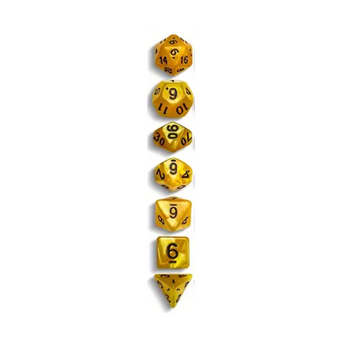 7 Die Set - Satin Gold w/ Black