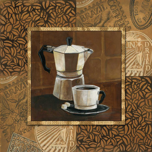 Gorham Gregory Coffee IV Cibo cm64X64 Immagine su CARTA TELA PANNELLO CORNICE Quadrata