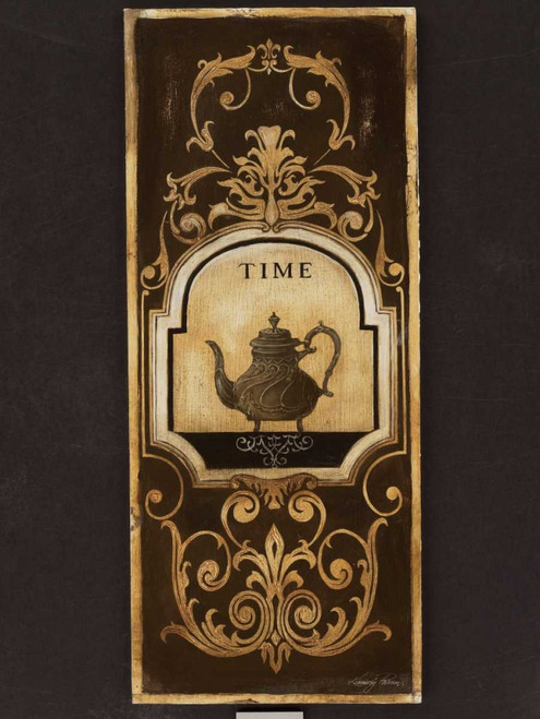 Poloson Kimberly Tempo II del tè francese del paese cm93X70 Immagine su CARTA TELA PANNELLO CORNICE Verticale