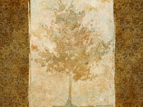 Emery Kristin tree I Astratto cm82X109 Immagine su CARTA TELA PANNELLO CORNICE Orizzontale