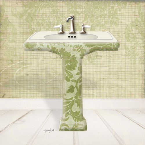 Stimson Diane Lacey Sink 1 Bagno cm54X54 Immagine su CARTA TELA PANNELLO CORNICE Quadrata