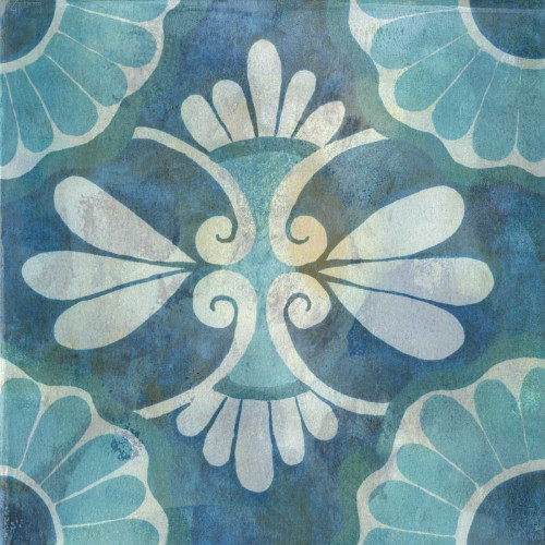McCavitt Naomi Patinaed Tile II Decorativo cm73X73 Immagine su CARTA TELA PANNELLO CORNICE Quadrata