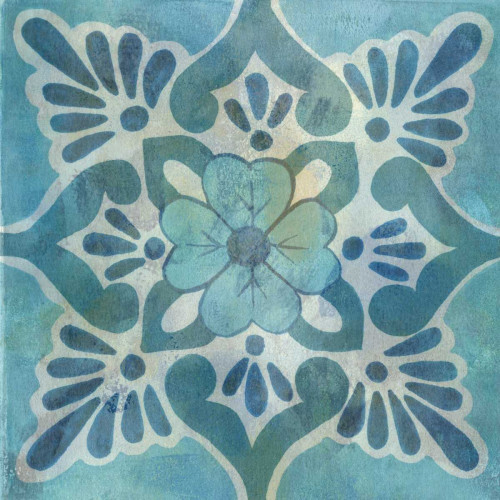 McCavitt Naomi Patinaed Tile VI Decorativo cm73X73 Immagine su CARTA TELA PANNELLO CORNICE Quadrata