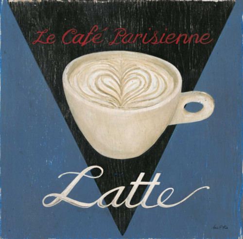 Fisk Arnie Parisian Cafe Latte Cucina cm74X74 Immagine su CARTA TELA PANNELLO CORNICE Quadrata