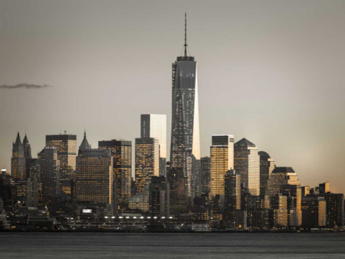 Frank Assaf Architettura moderna di Manhattan, New York Natura cm61X82 Immagine su CARTA TELA PANNELLO CORNICE Orizzontale