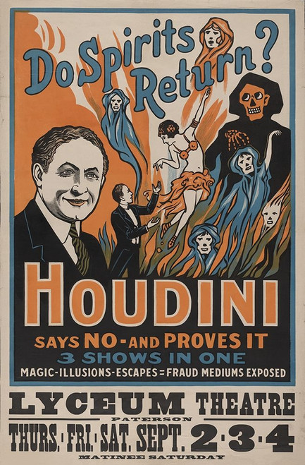 Anonymous Houdini Giochi e Sport cm135X87 Immagine su CARTA TELA PANNELLO CORNICE Verticale