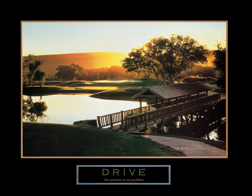 Archivio Drive   Golf Giochi e Sport cm82X106 Immagine su CARTA TELA PANNELLO CORNICE Orizzontale