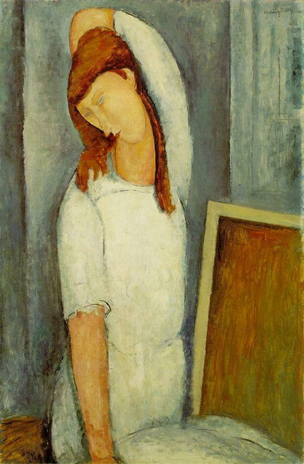 Stampa su tela Poster Modigliani Amedeo Jeanne Hébuterne europeo Verticale