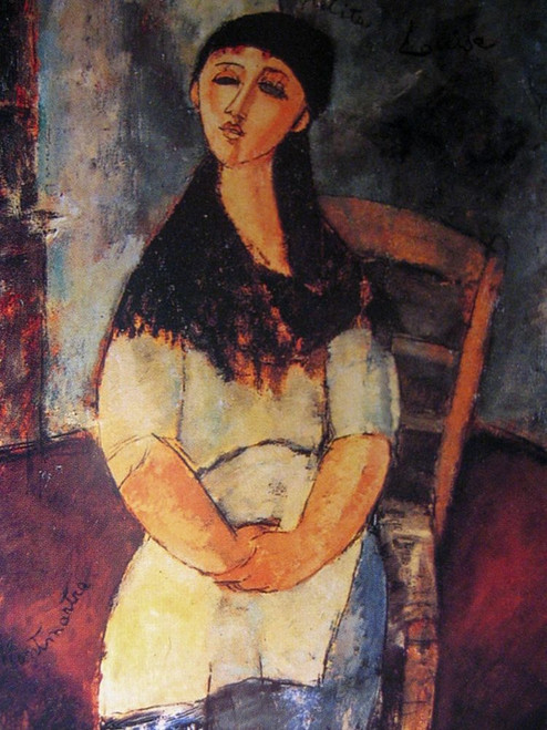 Stampa su tela Poster Modigliani Amedeo La piccola Louise, 1915 europeo Verticale