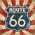 Harbick N Route 66 I Sq segni cm77X77 Immagine su CARTA TELA PANNELLO CORNICE Quadrata