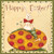 DiPaolo Dan Bunny Egg Vacanze cm54X54 Immagine su CARTA TELA PANNELLO CORNICE Quadrata