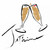 OnRei Jetaime Champagne simboli cm73X73 Immagine su CARTA TELA PANNELLO CORNICE Quadrata