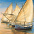 Laporta Jaume Windward Latina Sails Costiero cm64X64 Immagine su CARTA TELA PANNELLO CORNICE Quadrata