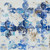 Pinto Patricia Blu Quatrefoil III Decorativo cm77X77 Immagine su CARTA TELA PANNELLO CORNICE Quadrata