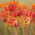 Hageman Marilyn Tulipani in mezzo III Floreale cm77X77 Immagine su CARTA TELA PANNELLO CORNICE Quadrata