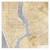 Marshall Laura Gilded New York Mappa Viaggio cm82X82 Immagine su CARTA TELA PANNELLO CORNICE Quadrata