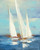 Purinton Julia Estate Regatta III Costiero cm91X73 Immagine su CARTA TELA PANNELLO CORNICE Verticale