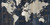 Archivio Old World Map Blu Viaggio cm84X171 Immagine su CARTA TELA PANNELLO CORNICE Orizzontale