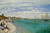 Monet Claude Regata a Sainte Adresse Costiero cm73X109 Immagine su CARTA TELA PANNELLO CORNICE Orizzontale