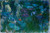 Monet Claude Water Lilies II Paesaggio cm87X131 Immagine su CARTA TELA PANNELLO CORNICE Orizzontale