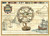 Vision Studio Nautical Mappa I Vintage ? cm76X106 Immagine su CARTA TELA PANNELLO CORNICE Orizzontale