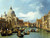 Canaletto L'ingresso al Canal Grande Venezia Paesaggio cm84X111 Immagine su CARTA TELA PANNELLO CORNICE Orizzontale