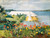Homer Winslow Flower Garden e Bungalow, Bermuda Paesaggio cm76X100 Immagine su CARTA TELA PANNELLO CORNICE Orizzontale