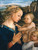 Lippi Filippo Madonna col Bambino e angeli (detail) Tradizionale cm100X76 Immagine su CARTA TELA PANNELLO CORNICE Verticale