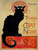 Steinlen Theophile Tournée du Chat nero Vintage ? cm111X84 Immagine su CARTA TELA PANNELLO CORNICE Verticale