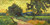 Van Gogh Vincent Paesaggio al crepuscolo Paesaggio cm84X171 Immagine su CARTA TELA PANNELLO CORNICE Orizzontale