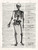 James Christopher Anatomia di scheletro d'epoca Vintage ? cm73X54 Immagine su CARTA TELA PANNELLO CORNICE Verticale