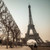 Frank Assaf Torre Eiffel, Parigi europeo cm61X61 Immagine su CARTA TELA PANNELLO CORNICE Quadrata