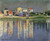 Caillebotte Gustave Rive della Senna ad Argenteuil Costiero cm59X73 Immagine su CARTA TELA PANNELLO CORNICE Orizzontale