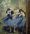 Degas Edgar Ballerine blu Danza cm84X75 Immagine su CARTA TELA PANNELLO CORNICE Verticale