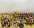 Detaille Edouard Napoleone dispone di una panoramica dei prigionieri Animali cm64X77 Immagine su CARTA TELA PANNELLO CORNICE Orizzontale