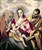 Greco El Madonna che allatta Museumist museo cm91X75 Immagine su CARTA TELA PANNELLO CORNICE Verticale