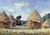 Guillaumin Armand mucchi di fieno Paesaggio cm66X96 Immagine su CARTA TELA PANNELLO CORNICE Orizzontale